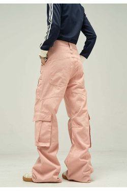 Y2K Grunge Cargo Pants - Retro 90s Fashion, Summer Y2K Outfits, Gothic Y2K Style