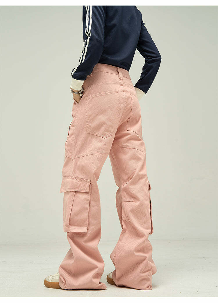 Y2K Grunge Cargo Pants - Retro 90s Fashion, Summer Y2K Outfits, Gothic Y2K Style
