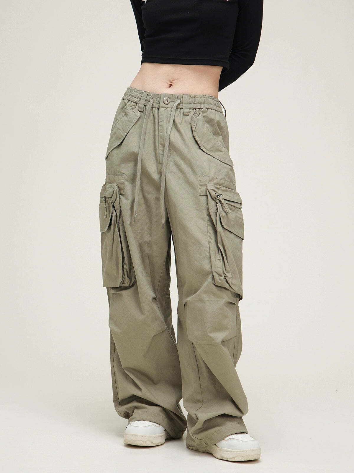 Y2K Grunge Cargo Pants - Retro 90s Fashion, Summer Y2K Outfits, Gothic Y2K Style