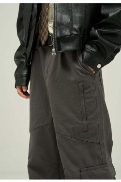 Y2K Grunge Cargo Pants - Retro 90s Fashion, Summer Y2K Outfits, Gothic Y2K Style