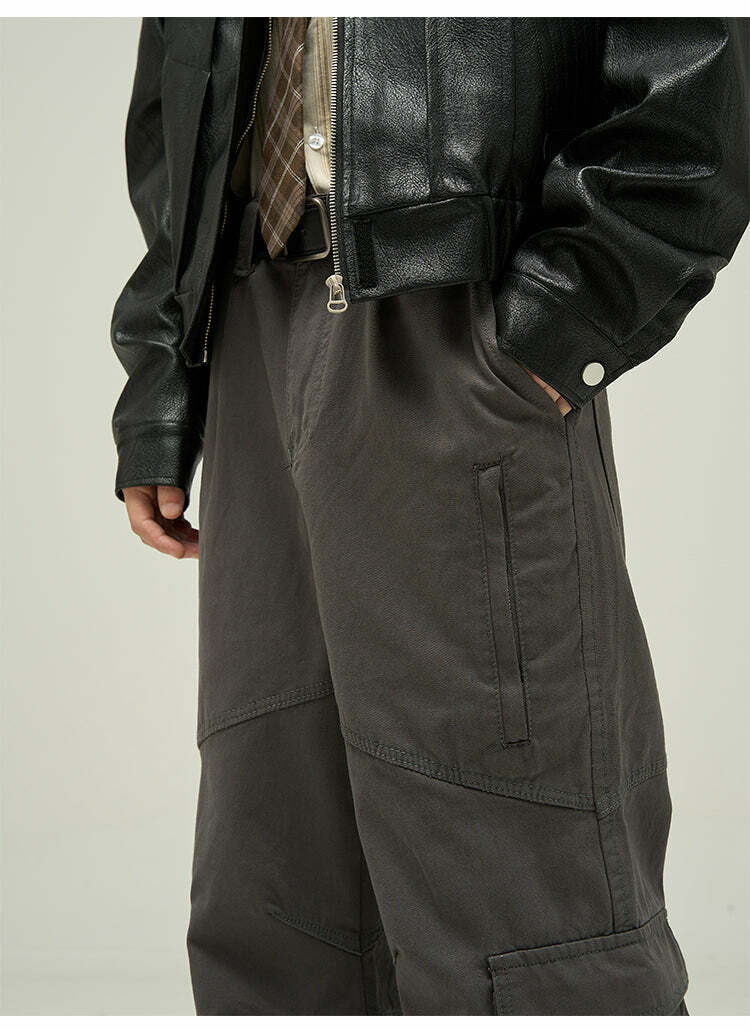 Y2K Grunge Cargo Pants - Retro 90s Fashion, Summer Y2K Outfits, Gothic Y2K Style