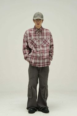 Y2K Grunge Cargo Pants - Retro 90s Fashion, Summer Y2K Outfits, Gothic Y2K Style