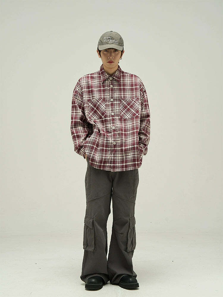 Y2K Grunge Cargo Pants - Retro 90s Fashion, Summer Y2K Outfits, Gothic Y2K Style
