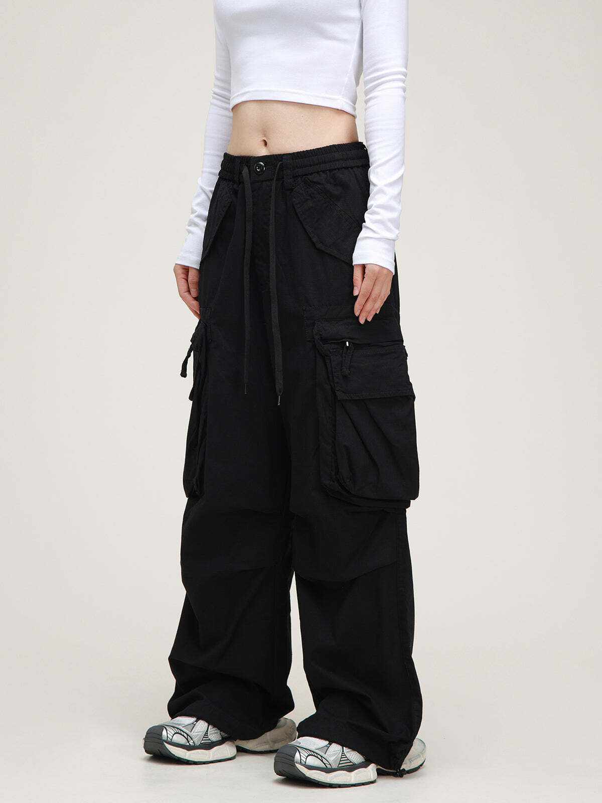 Y2K Grunge Cargo Pants - Retro 90s Fashion, Summer Y2K Outfits, Gothic Y2K Style