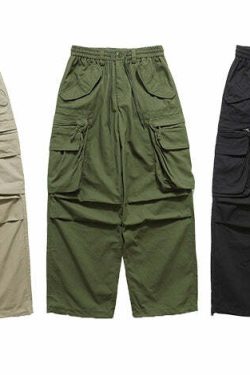 Y2K Grunge Cargo Pants - Retro 90s Fashion, Summer Y2K Outfits, Gothic Y2K Style