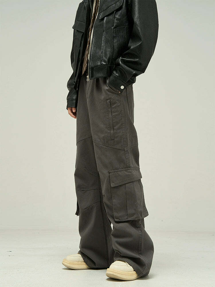 Y2K Grunge Cargo Pants - Retro 90s Fashion, Summer Y2K Outfits, Gothic Y2K Style