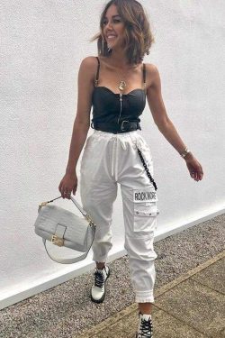 Y2K Grunge Cargo Pants - Retro 90s Fashion, Summer Y2K Outfits, Gothic Y2K Style