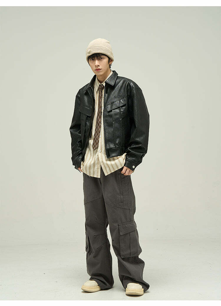 Y2K Grunge Cargo Pants - Retro 90s Fashion, Summer Y2K Outfits, Gothic Y2K Style