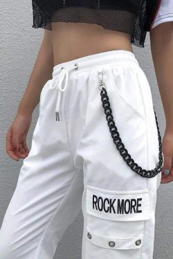Y2K Grunge Cargo Pants - Retro 90s Fashion, Summer Y2K Outfits, Gothic Y2K Style