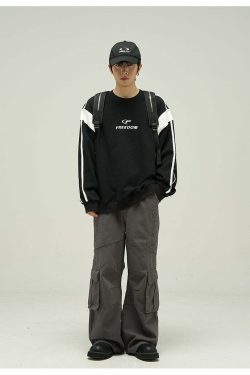 Y2K Grunge Cargo Pants - Retro 90s Fashion, Summer Y2K Outfits, Gothic Y2K Style
