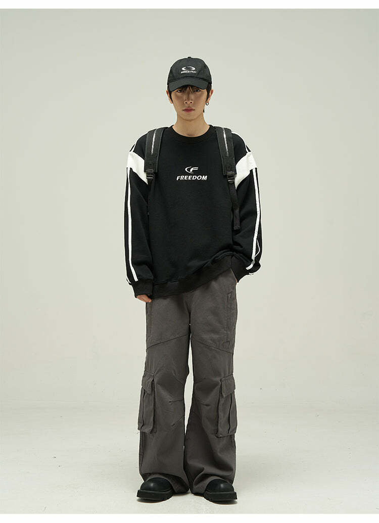 Y2K Grunge Cargo Pants - Retro 90s Fashion, Summer Y2K Outfits, Gothic Y2K Style