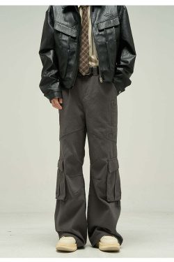 Y2K Grunge Cargo Pants - Retro 90s Fashion, Summer Y2K Outfits, Gothic Y2K Style
