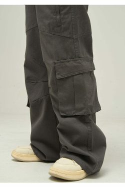 Y2K Grunge Cargo Pants - Retro 90s Fashion, Summer Y2K Outfits, Gothic Y2K Style
