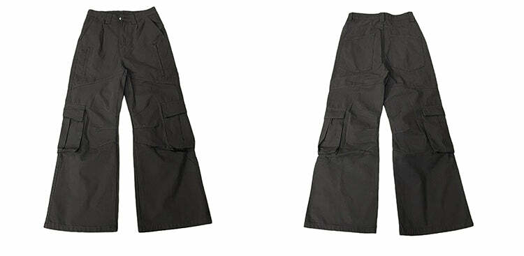 Y2K Grunge Cargo Pants - Retro 90s Fashion, Y2K Summer Outfits, Gothic Y2K, Y2K Club