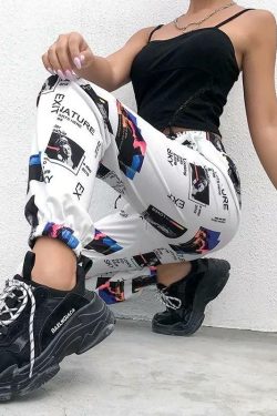 Y2K Grunge Cargo Pants - Retro 90s Summer Outfit, Y2K Fashion, Gothic Y2K, Pastel Goth