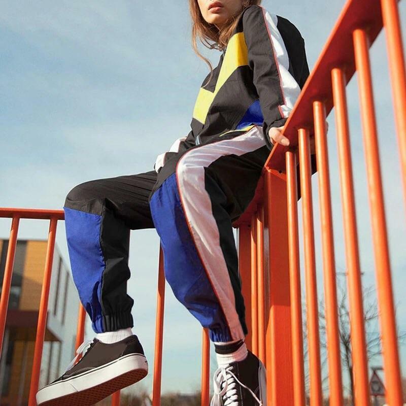 Y2K Grunge Cargo Patchwork Pants - 90s Retro Summer Outfit, Y2K Club & Party Fashion