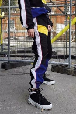 Y2K Grunge Cargo Patchwork Pants - 90s Retro Summer Outfit, Y2K Club & Party Fashion