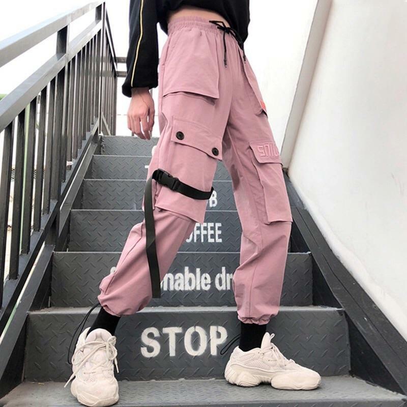 Y2K Grunge Cargo Pocketed Pants - 90s Retro Summer Outfit, Y2K Club & Party Fashion