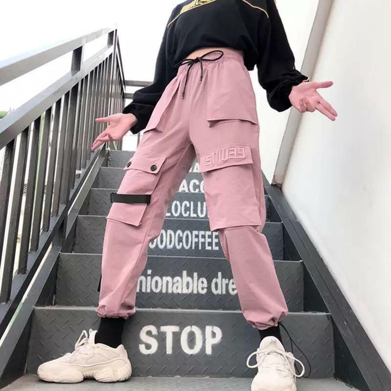 Y2K Grunge Cargo Pocketed Pants - 90s Retro Summer Outfit, Y2K Club & Party Fashion
