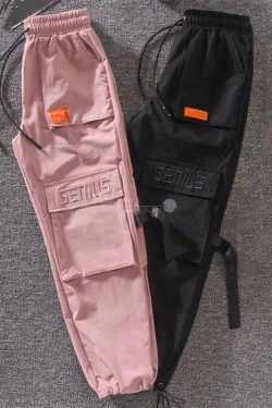 Y2K Grunge Cargo Pocketed Pants - 90s Retro Summer Outfit, Y2K Club & Party Fashion