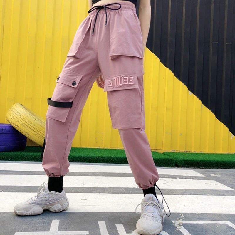 Y2K Grunge Cargo Pocketed Pants - 90s Retro Summer Outfit, Y2K Club & Party Fashion