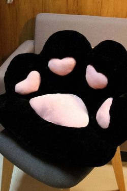 Y2K Grunge Cat Paw Pillow Seat Cushion - Retro 90s Summer Decor, Pastel Goth, Y2K Aesthetic
