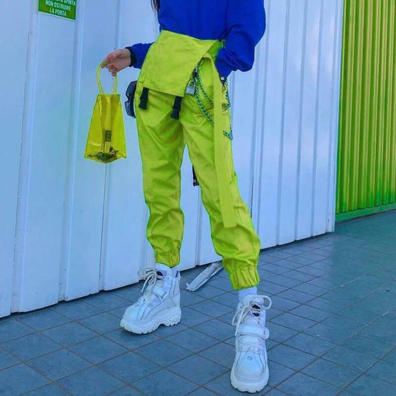 Y2K Grunge Chained Street Overalls - Retro 90s Summer Outfit, Pastel Goth, Y2K Fashion