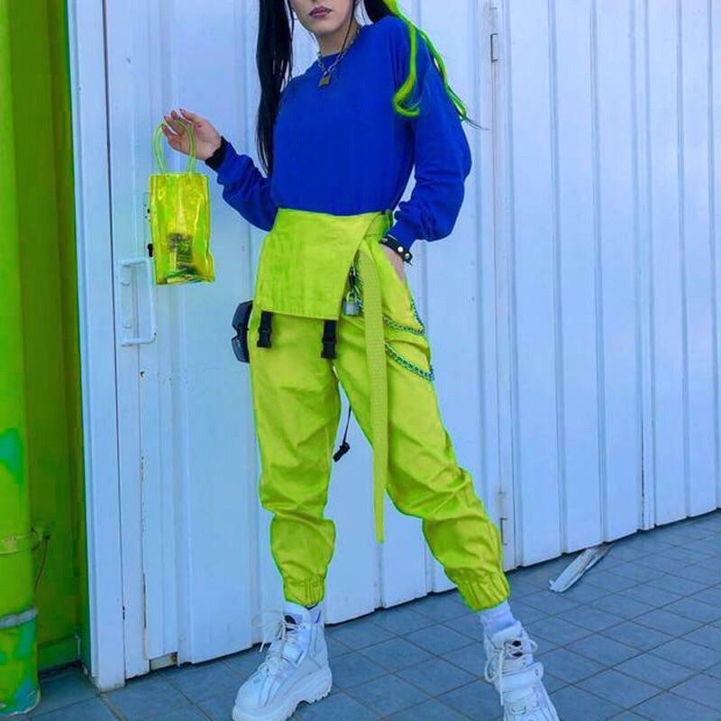Y2K Grunge Chained Street Overalls - Retro 90s Summer Outfit, Pastel Goth, Y2K Fashion