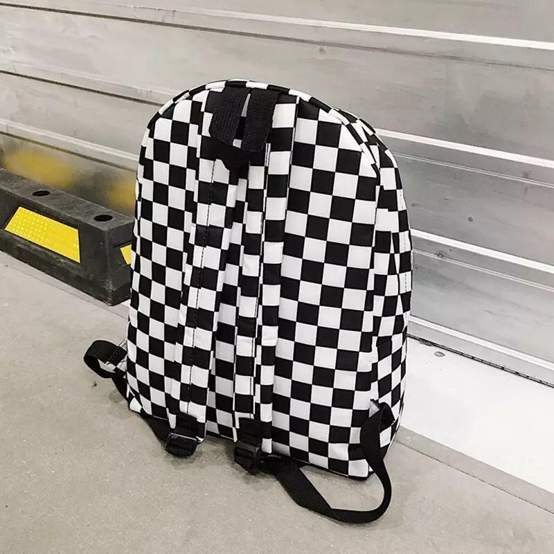 Y2K Grunge Checkered Backpack - Perfect for 90s Outfits, Summer Y2K Fashion, and Retro Style