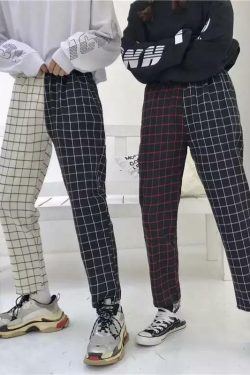 Y2K Grunge Checkered Pants - Retro 90s Fashion, Summer Outfits, and Gothic Y2K Style