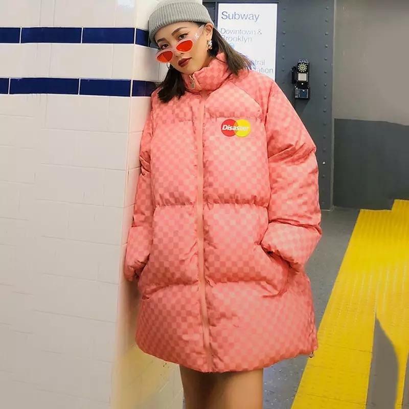 Y2K Grunge Checkered Puffer Jacket - Retro 90s Fashion, Summer & Party Outfits