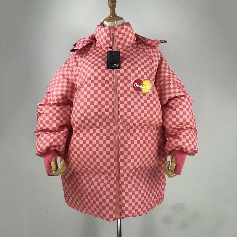 Y2K Grunge Checkered Puffer Jacket - Retro 90s Fashion, Summer & Party Outfits