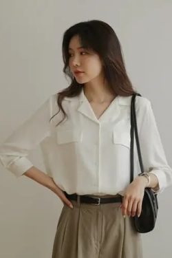 Y2K Grunge Chiffon Blouse - Retro 90s Fashion, Summer Y2K Outfits, Pastel Goth Style