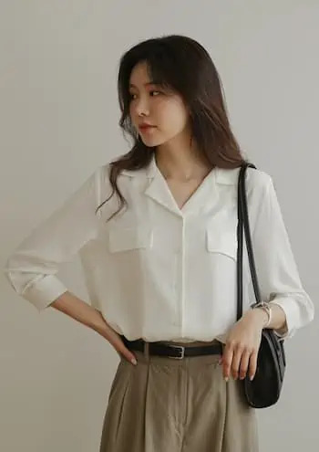 Y2K Grunge Chiffon Blouse - Retro 90s Fashion, Summer Y2K Outfits, Pastel Goth Style