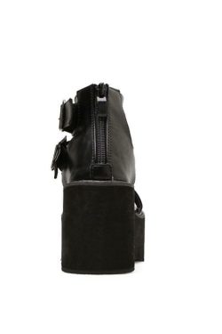 Y2K Grunge Chunky High Heeled Sandals - Retro 90s Fashion, Summer Party, and Club Outfits