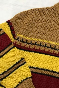 Y2K Grunge Chunky Knit Sweater - Retro 90s Fashion, Pastel Goth, Vintage Y2K Outfits