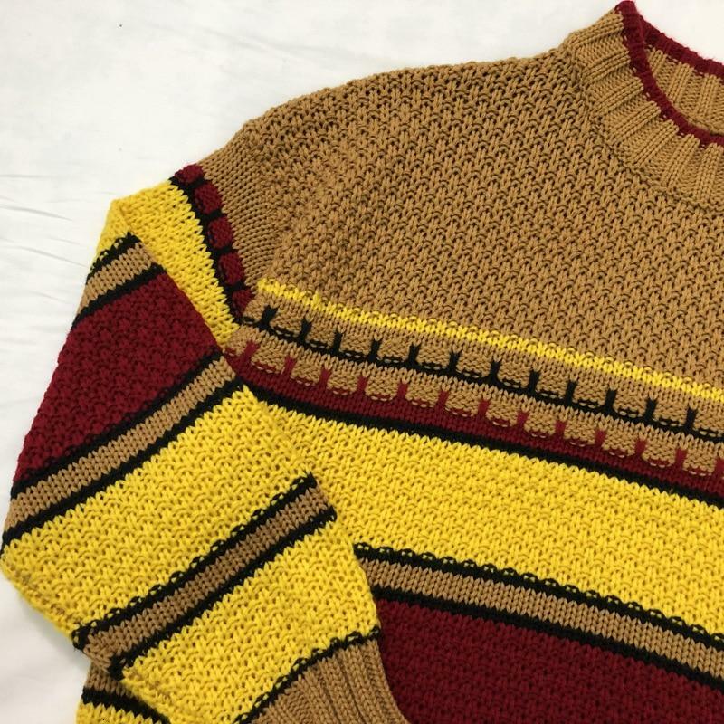 Y2K Grunge Chunky Knit Sweater - Retro 90s Fashion, Pastel Goth, Vintage Y2K Outfits
