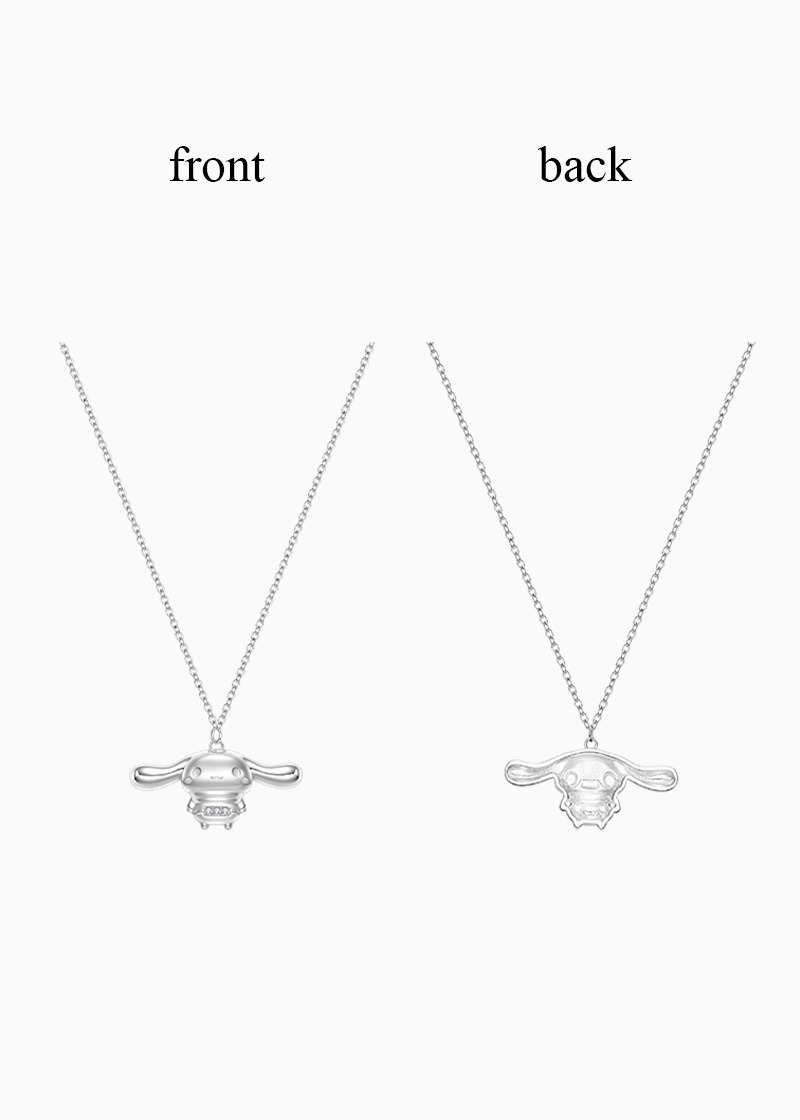 Y2K Grunge Cinnamoroll Sterling Silver Necklace with Pendant - TIDE COLOR x SANRIO