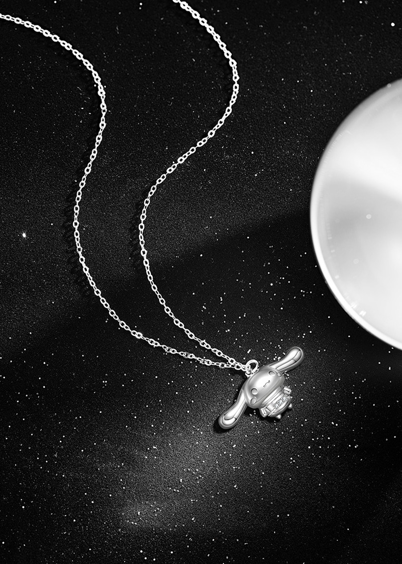Y2K Grunge Cinnamoroll Sterling Silver Necklace with Pendant - TIDE COLOR x SANRIO