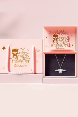 Y2K Grunge Cinnamoroll Sterling Silver Necklace with Pendant - TIDE COLOR x SANRIO