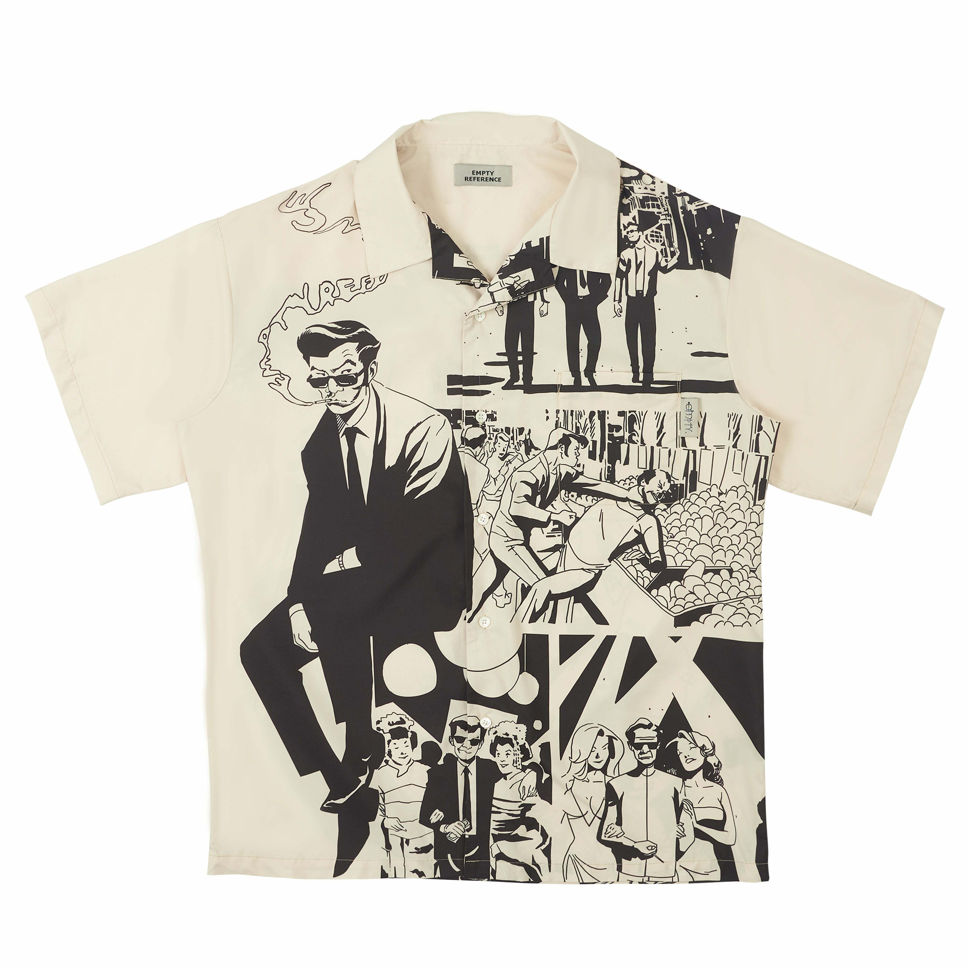 Y2K Grunge Comic Button-Up Shirt - Retro 90s Fashion, Summer Outfits, and Party Looks