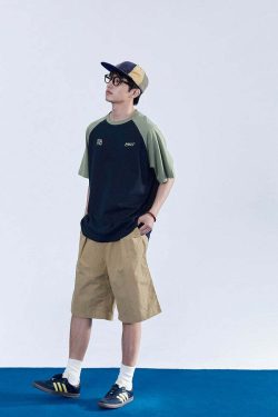 Y2K Grunge Contrast Sleeve Tee - Retro 90s Fashion, Summer Outfits, and Pastel Goth Style