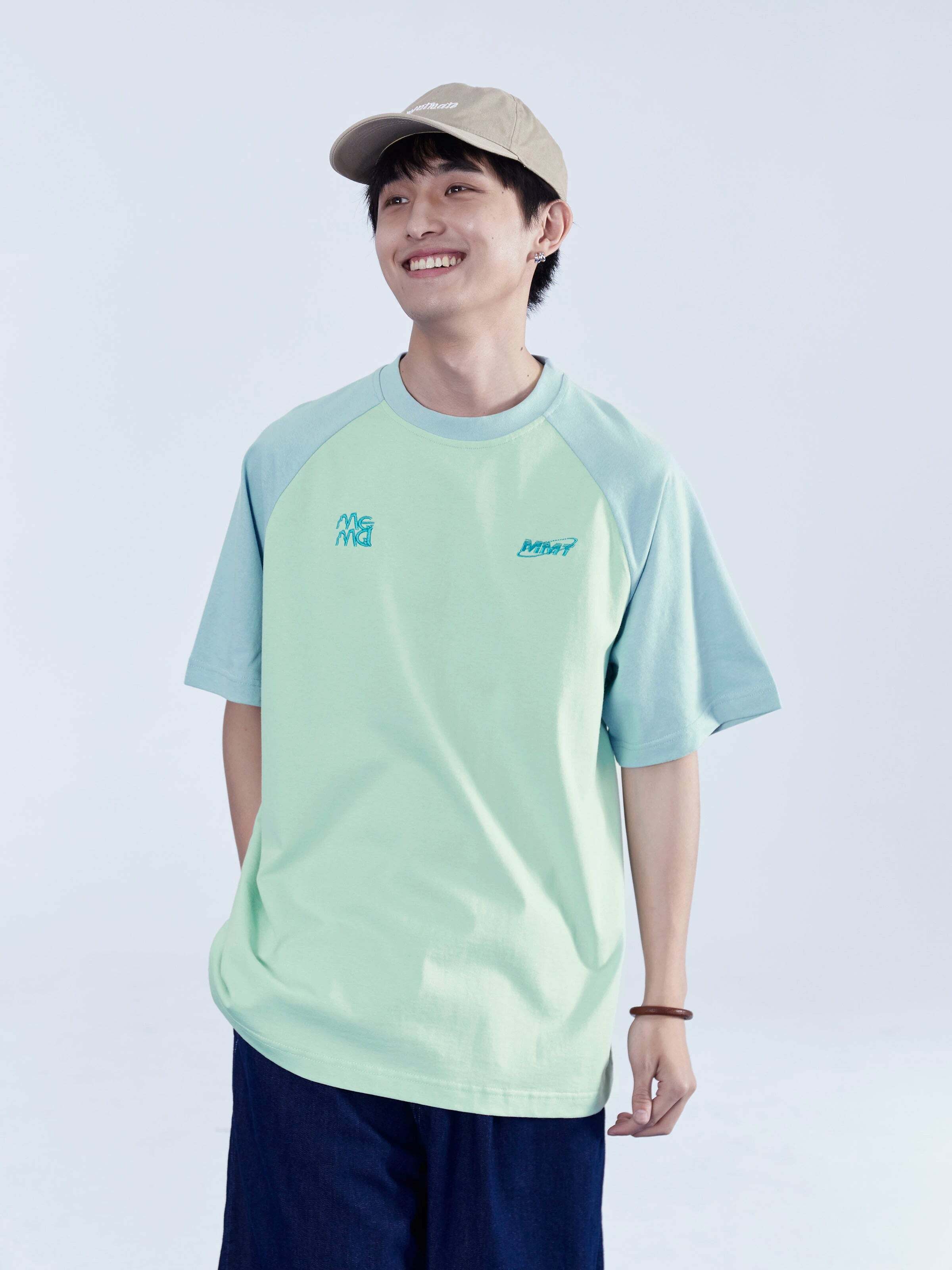 Y2K Grunge Contrast Sleeve Tee - Retro 90s Fashion, Summer Outfits, and Pastel Goth Style