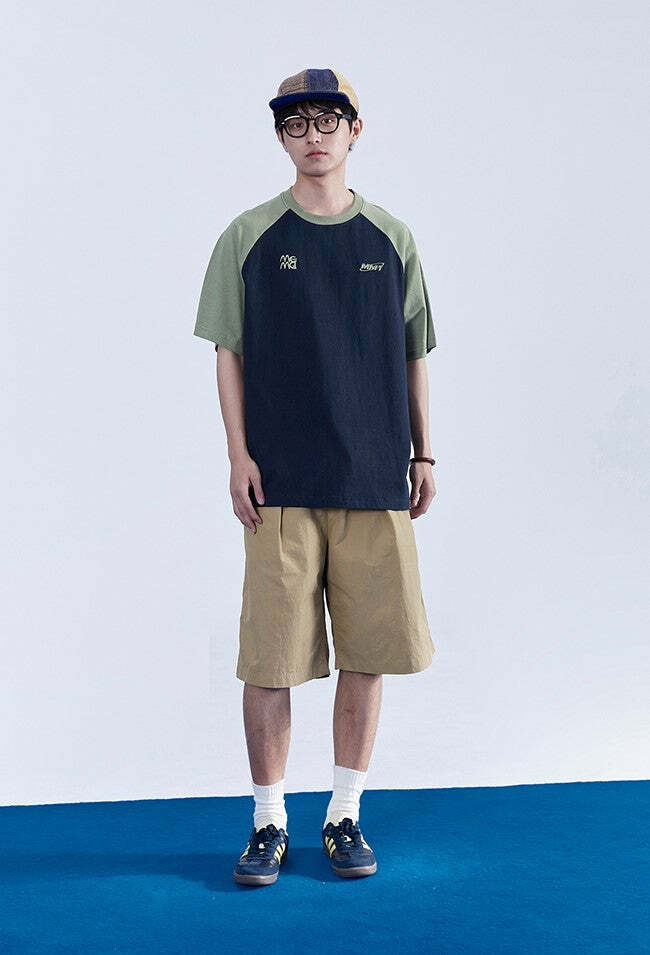 Y2K Grunge Contrast Sleeve Tee - Retro 90s Fashion, Summer Outfits, and Pastel Goth Style