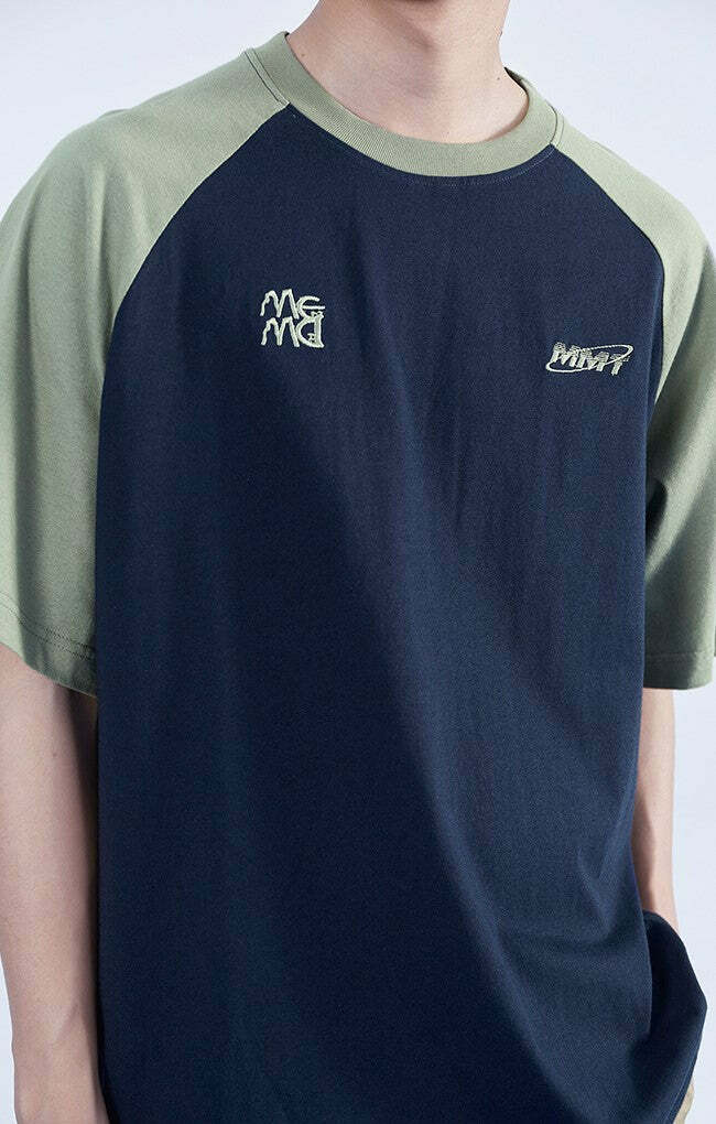Y2K Grunge Contrast Sleeve Tee - Retro 90s Fashion, Summer Outfits, and Pastel Goth Style