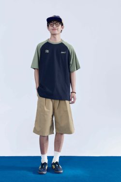 Y2K Grunge Contrast Sleeve Tee - Retro 90s Fashion, Summer Y2K Outfits, Baby Tees Y2K Style