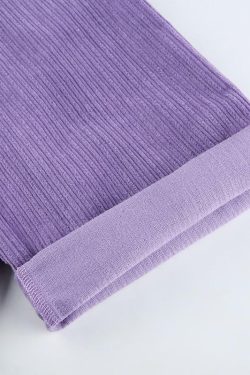 Y2K Grunge Corduroy Purple Pants - Retro 90s Fashion, Summer Y2K Outfits, Gothic Y2K Style