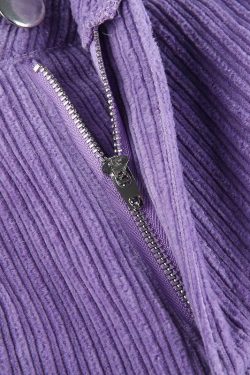 Y2K Grunge Corduroy Purple Pants - Retro 90s Fashion, Summer Y2K Outfits, Gothic Y2K Style