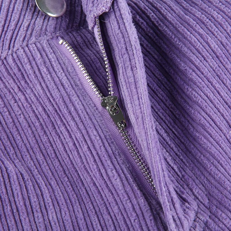 Y2K Grunge Corduroy Purple Pants - Retro 90s Fashion, Summer Y2K Outfits, Gothic Y2K Style