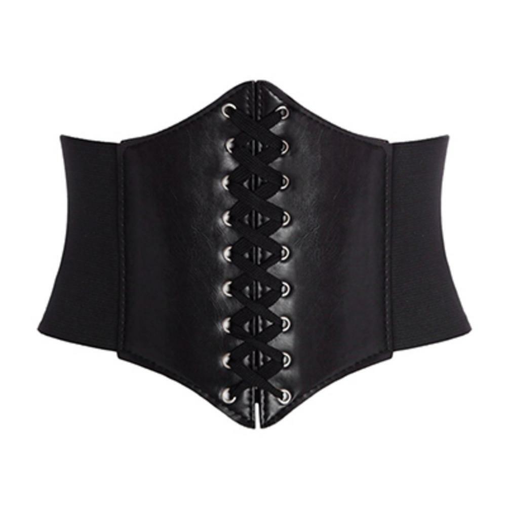 Y2K Grunge Corset Belt - Black | 90s Fashion, Retro Style, Gothic Y2K, Y2K Party Outfits